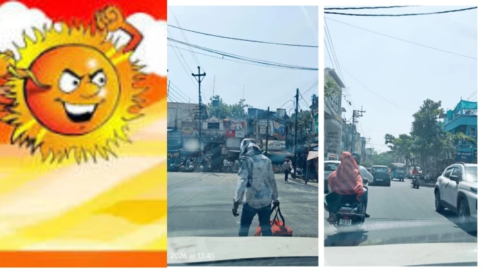 बिलासपुर में आसमान से बरस रही आग, दोपहर में सड़कों पर पसरा सन्नाटा