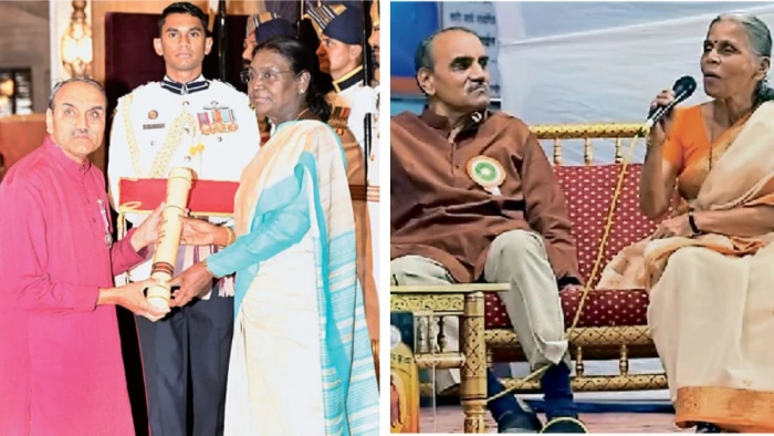 राष्ट्रपति मुर्मू ने मध्य प्रदेश-छत्तीसगढ़ की सात हस्तियों को किया पद्मश्री से सम्मानित