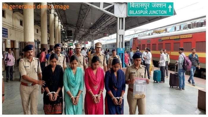 ज्ञानेश्वरी एक्सप्रेस में जेवर चोरी करने वाली अंतरराज्यीय महिला चोर गैंग गिरफ्तार