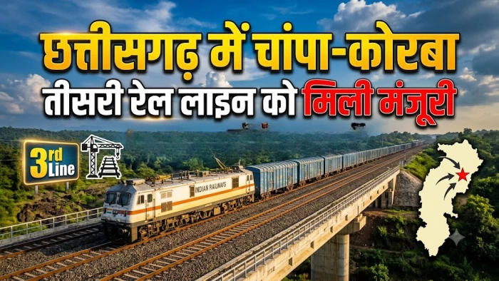 चांपा-कोरबा तीसरी रेल लाइन को मिली मंजूरी, ₹755 करोड़ की परियोजना से रेल नेटवर्क होगा मजबूत
